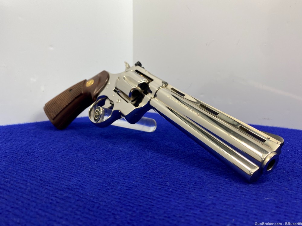 Colt Python .357 Mag 6" -DESIRABLE NICKEL MODEL- Consumer Unfired Example-img-21