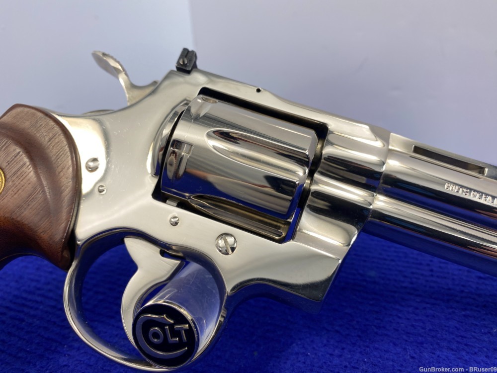 Colt Python .357 Mag 6" -DESIRABLE NICKEL MODEL- Consumer Unfired Example-img-17
