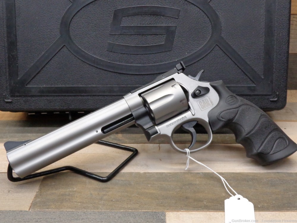 NEW - SARSILMAZ SAR SR 38 .38/.357 mag Stainless 6" Revolver  SARSR38ST6-img-1