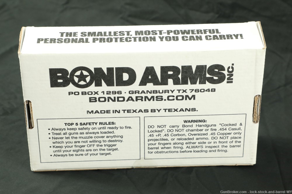 Bond Arms Roughneck Defender 9mm Double Barrel Derringer Pistol w/ Box-img-22