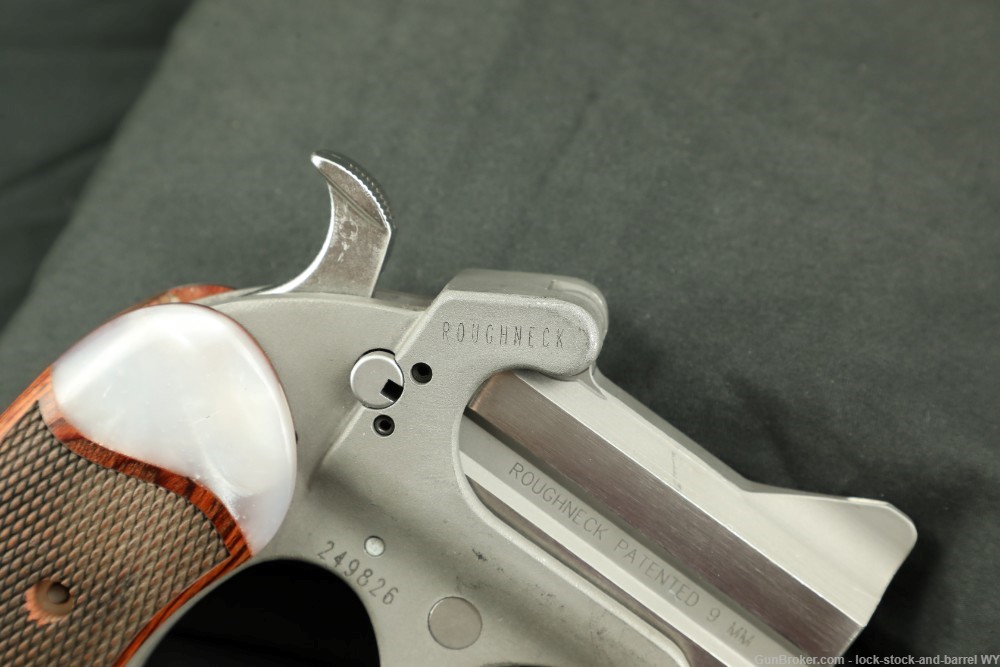 Bond Arms Roughneck Defender 9mm Double Barrel Derringer Pistol w/ Box-img-11