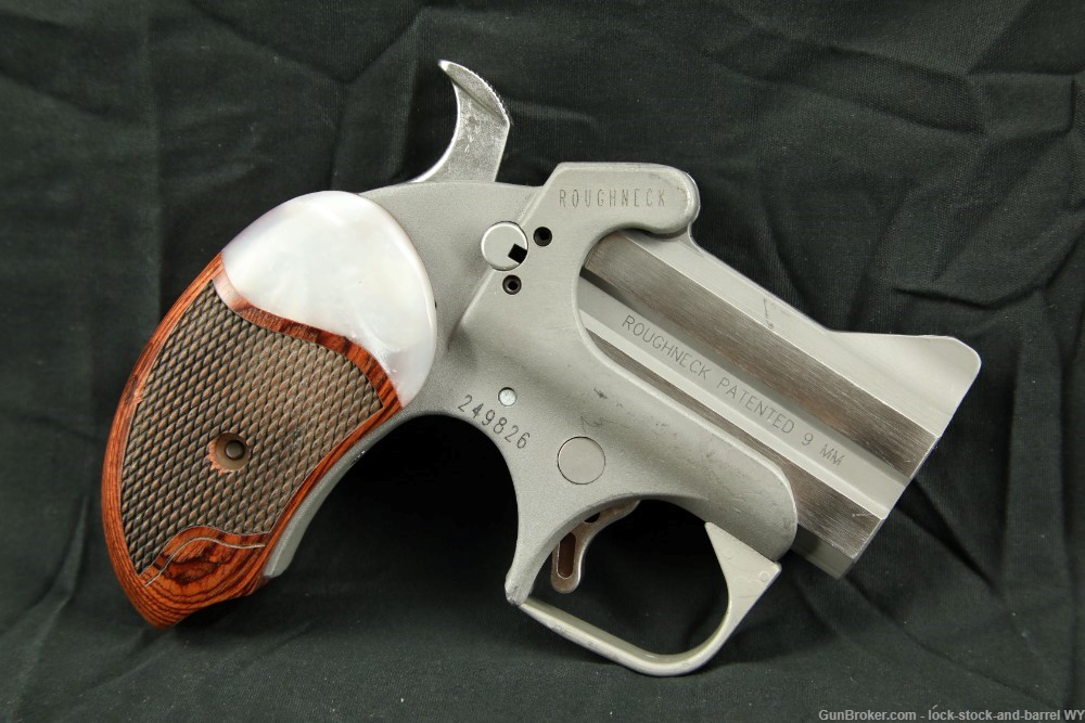 Bond Arms Roughneck Defender 9mm Double Barrel Derringer Pistol w/ Box-img-3