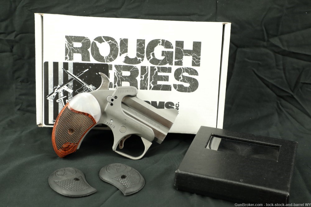 Bond Arms Roughneck Defender 9mm Double Barrel Derringer Pistol w/ Box-img-2