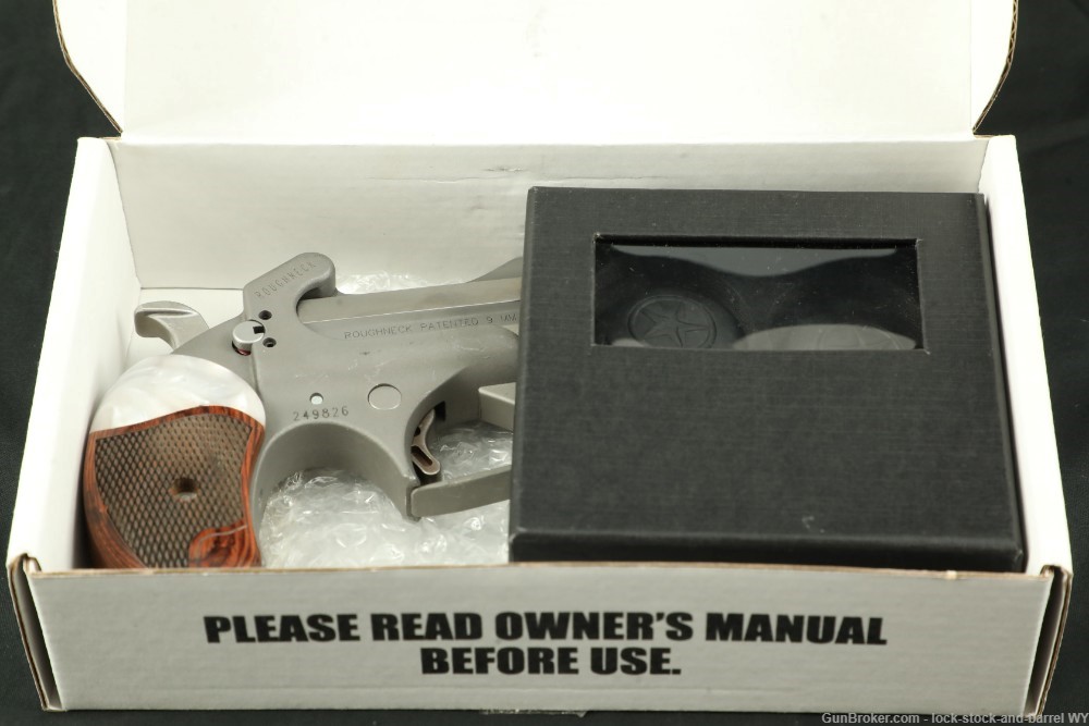 Bond Arms Roughneck Defender 9mm Double Barrel Derringer Pistol w/ Box-img-28