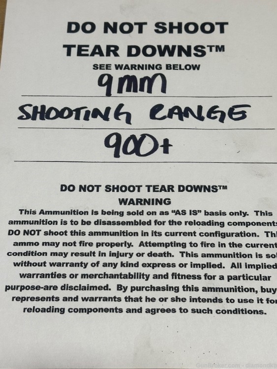 9mm Range TEAR DOWNS™ 900 Count-img-3