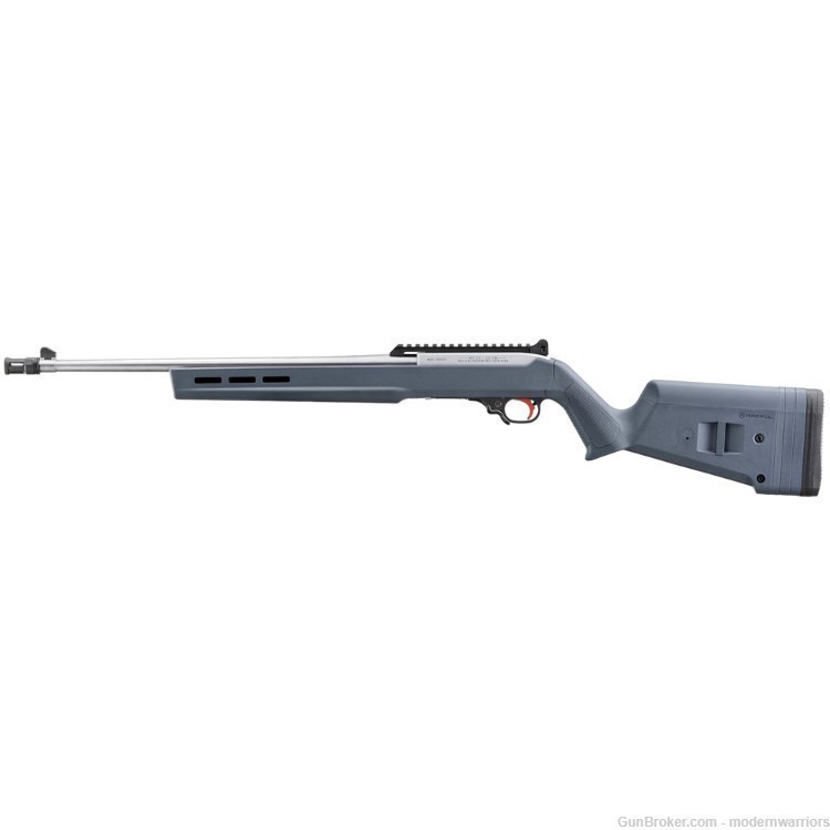 Ruger 10/22 60th Anniv Series - 18.5" Barrel (.22 LR) - Stainless/Grey/Red-img-1