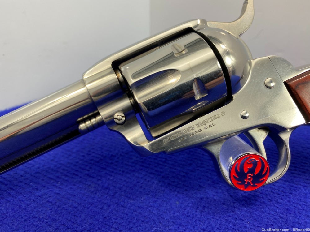 2018 Ruger New Vaquero .357 Mag 5 1/2" *STUNNING HIGH-GLOSS STAINLESS*-img-7