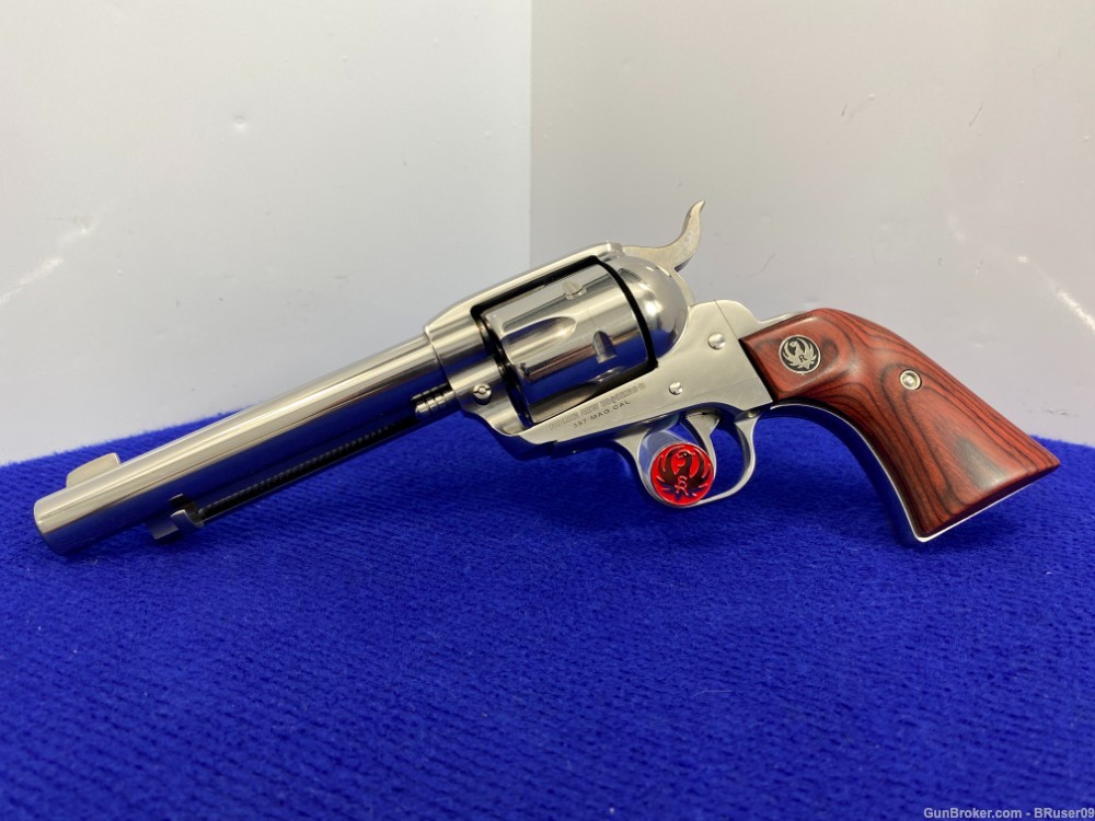 2018 Ruger New Vaquero .357 Mag 5 1/2" *STUNNING HIGH-GLOSS STAINLESS*-img-3