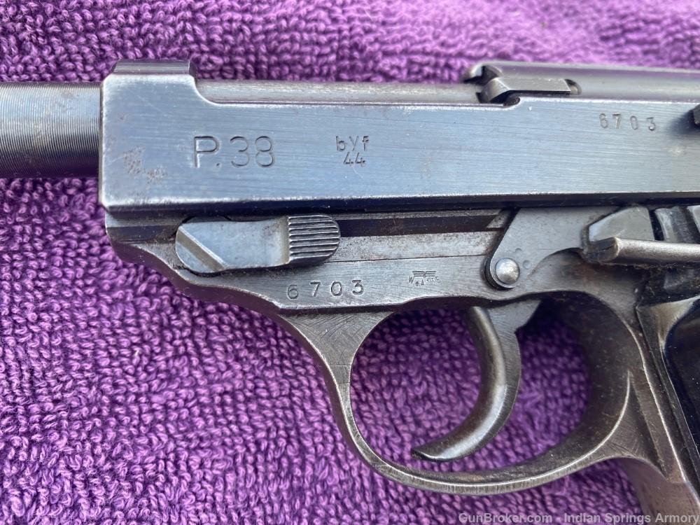 1944 Mauser byf 44 P38 Waffenamt 9MM Matching Parts-img-1