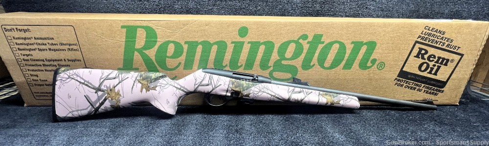 USED Remington 597 MO Pink Camo in .22 LR with 20" Brl Holds 10 Rnds!!-img-0
