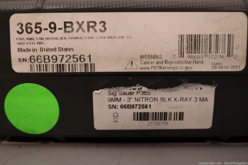 Sig Sauer P365 9mm 3.10"bbl w/Case-img-1