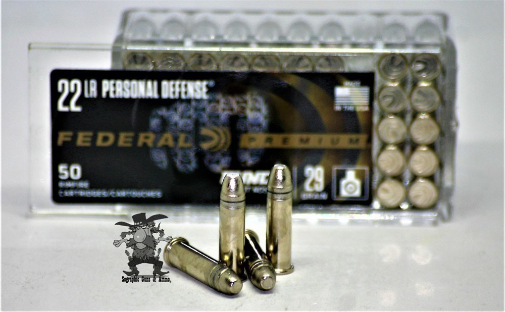 22 LR Federal PUNCH Personal Defense NICKEL Cased PUNCH 100 Rounds-img-1