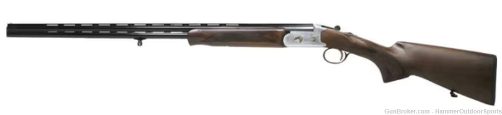 Iver Johnson 410 Over Under 28" BBL Walnut Stock Shotgun-img-1