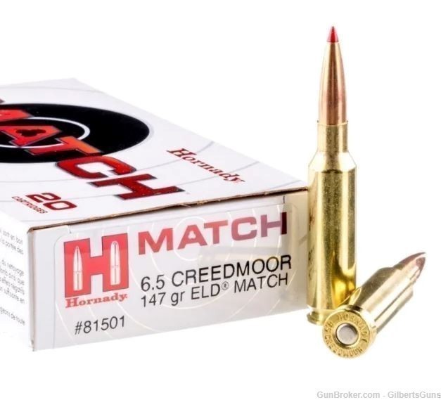 Hornady Match 6.5 Creedmoor 147 Grain ELD Match Ammunition 81501-img-0
