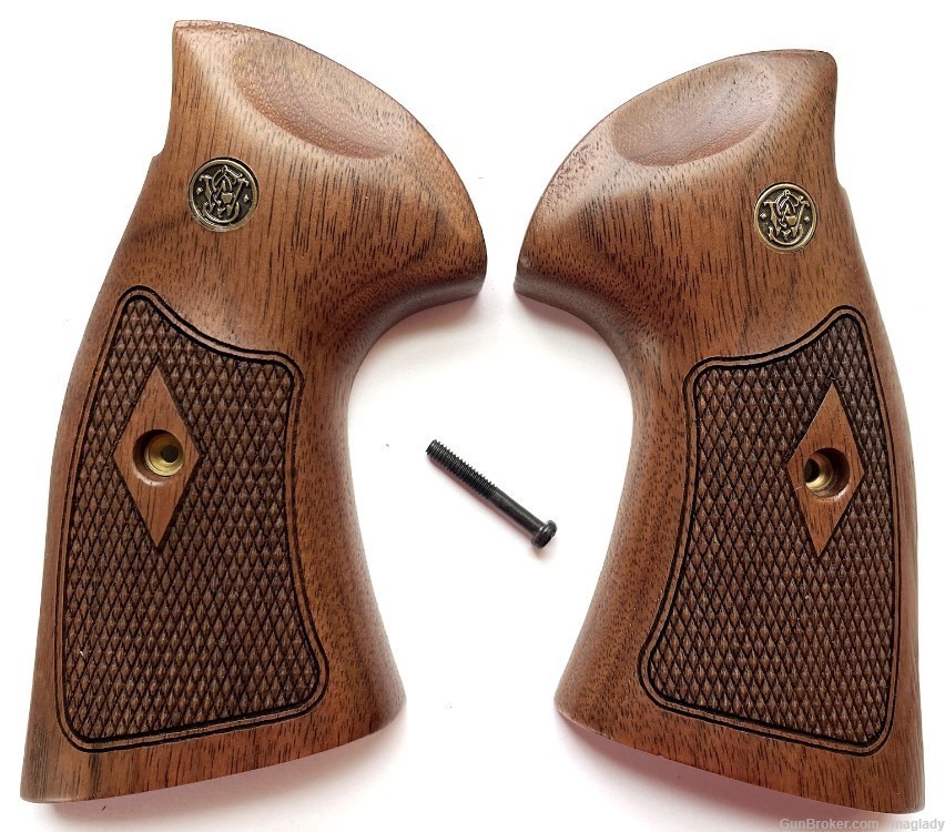 Smith & Wesson S&W K/L/X Frame Grips Round Butt Coke Bottle-img-0