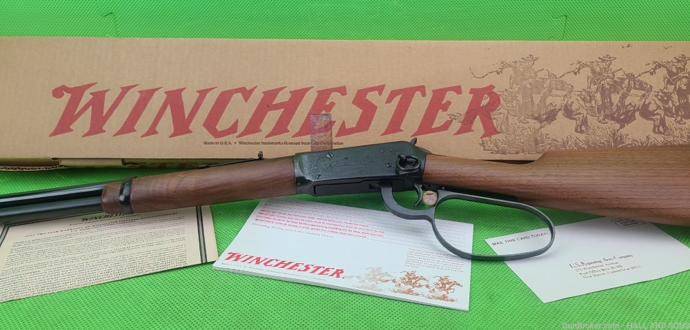 Winchester 94 * WRANGLER * 32 SPECIAL 16" SADDLE RING TRAPPER * ENGRAVED-img-0