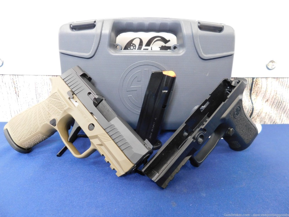 Sig Sauer P320 X-Compact 9mm 3.6" BBL Two 15 Rd Mags w/ Wilson Combat Grip-img-0