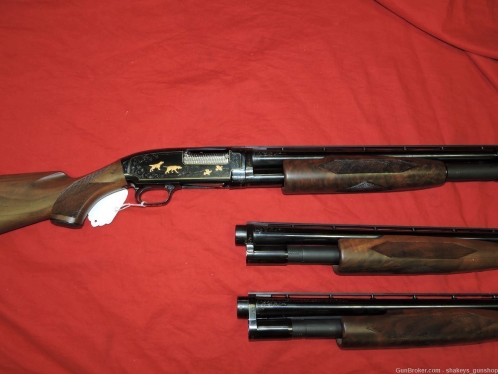 Winchester Model 12 12ga Pigeon Grade 3 barrel Set Rare J. L. Salerno-img-2
