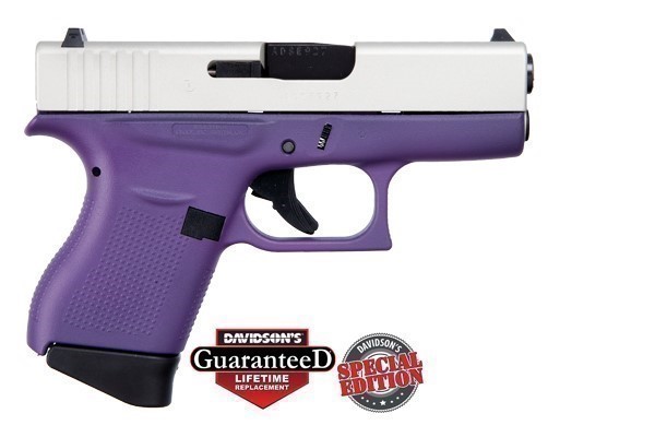 acg-00853 glock 43 g43 9mm 7rd new purple and silver apollo custom -img-0