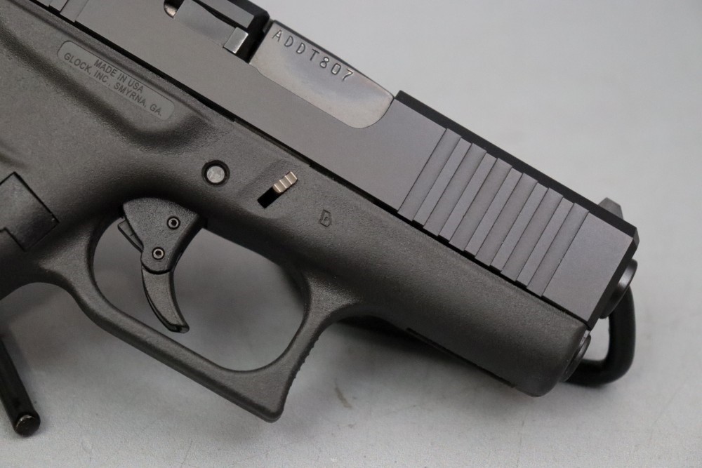 Glock G43 9mm 3.41" w/ Aftermarket Slide and JPoint MRD Sight-img-3