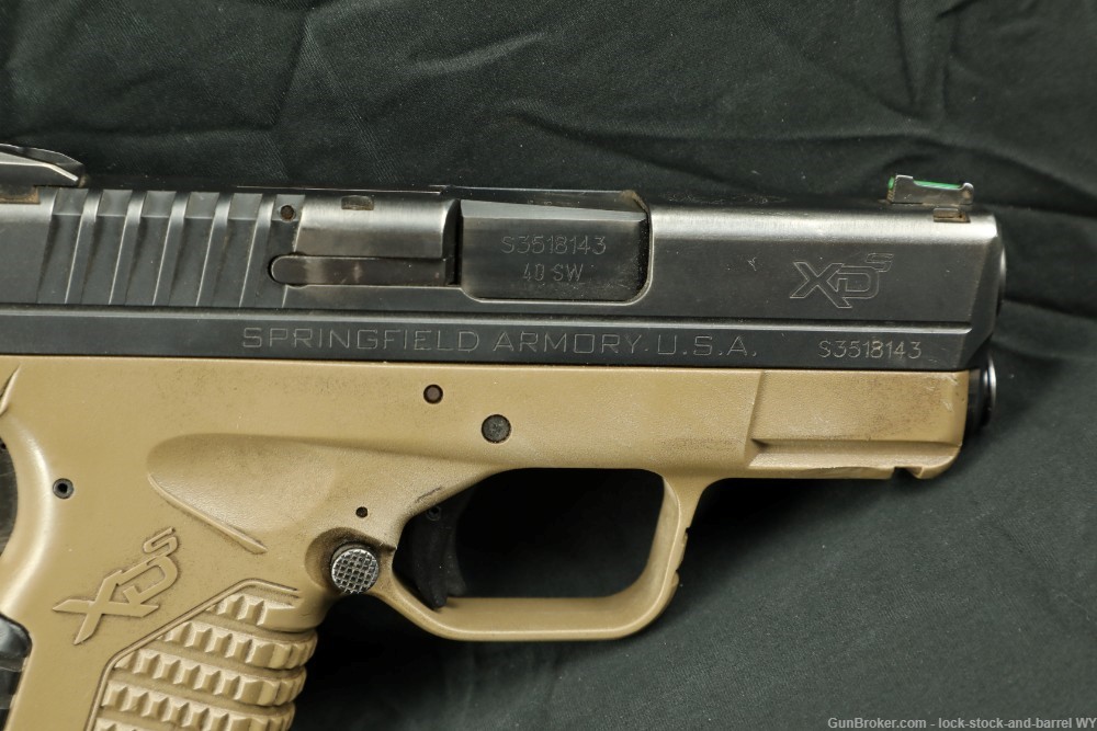 Springfield Armory XDS-40 S&W 3.3” Semi-Auto Striker Fired Pistol w/ Case-img-5
