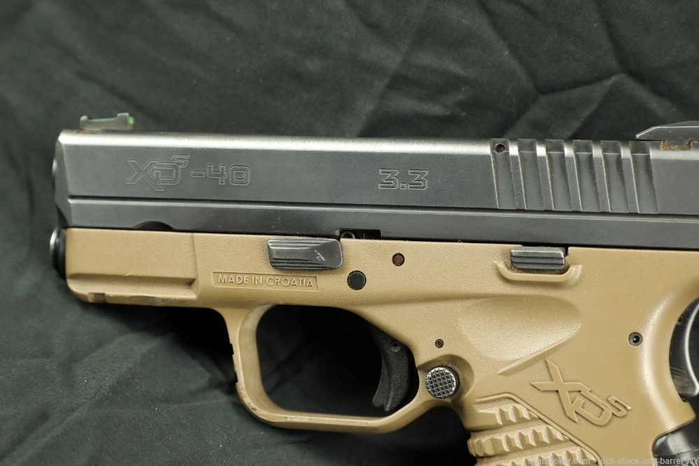 Springfield Armory XDS-40 S&W 3.3” Semi-Auto Striker Fired Pistol w/ Case-img-7