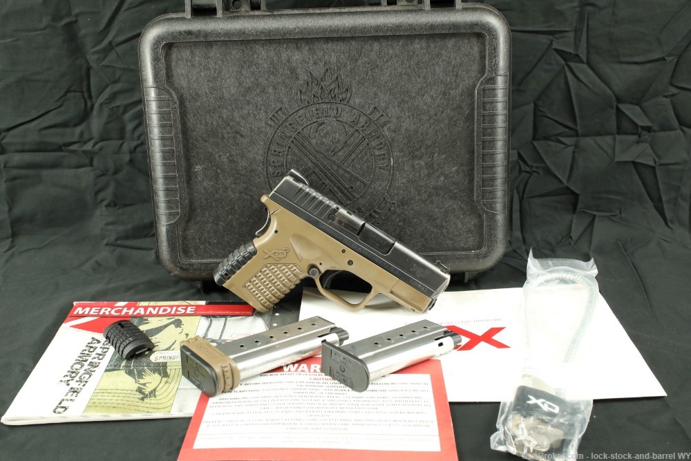 Springfield Armory XDS-40 S&W 3.3” Semi-Auto Striker Fired Pistol w/ Case-img-2