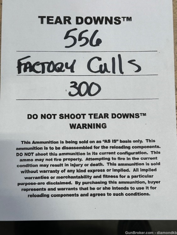 556 TEAR DOWNS™ 300 Count-img-1