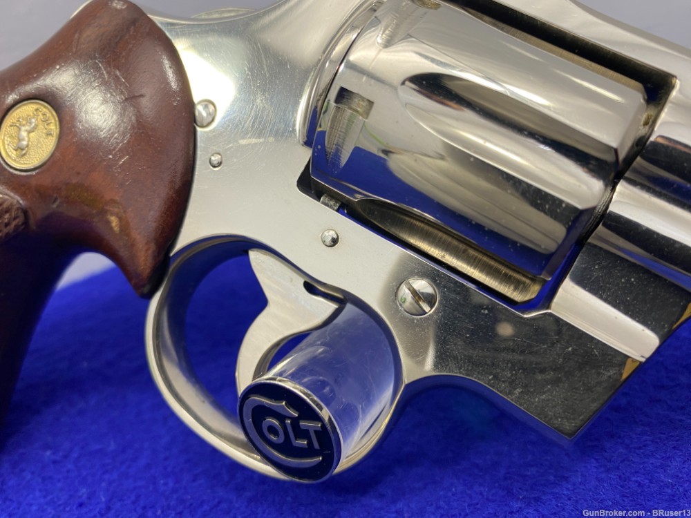 1975 Colt Python .357 Mag 4" -GORGEOUS NICKEL MODEL- Stunning Snake Example-img-30