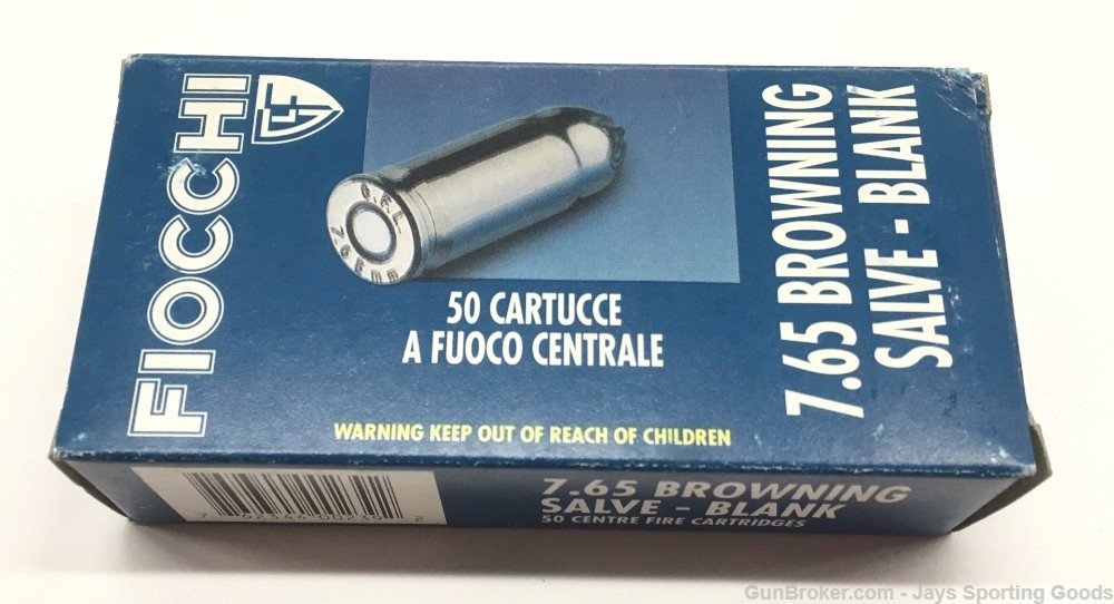 FIOCCHI - 32 ACP (7.65 BROWNING SALVE) - BLANK - 50 RDS - $10.00-img-0