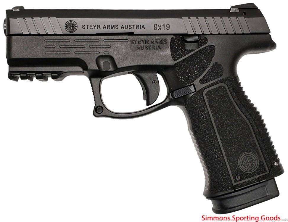 Steyr M9A2MF (78.223.2HO) 4.1" 9mm 17Rd Semi Auto Pistol - Black-img-0
