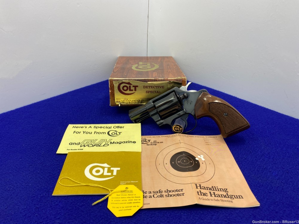 1978 Colt Detective Special .38 Spl Blue 2" *HEAD TURNING FOURTH ISSUE*-img-0