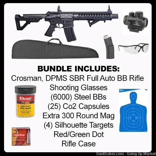 Crosman SBR Blowback Full Auto BB Rifle - Bundle-img-0