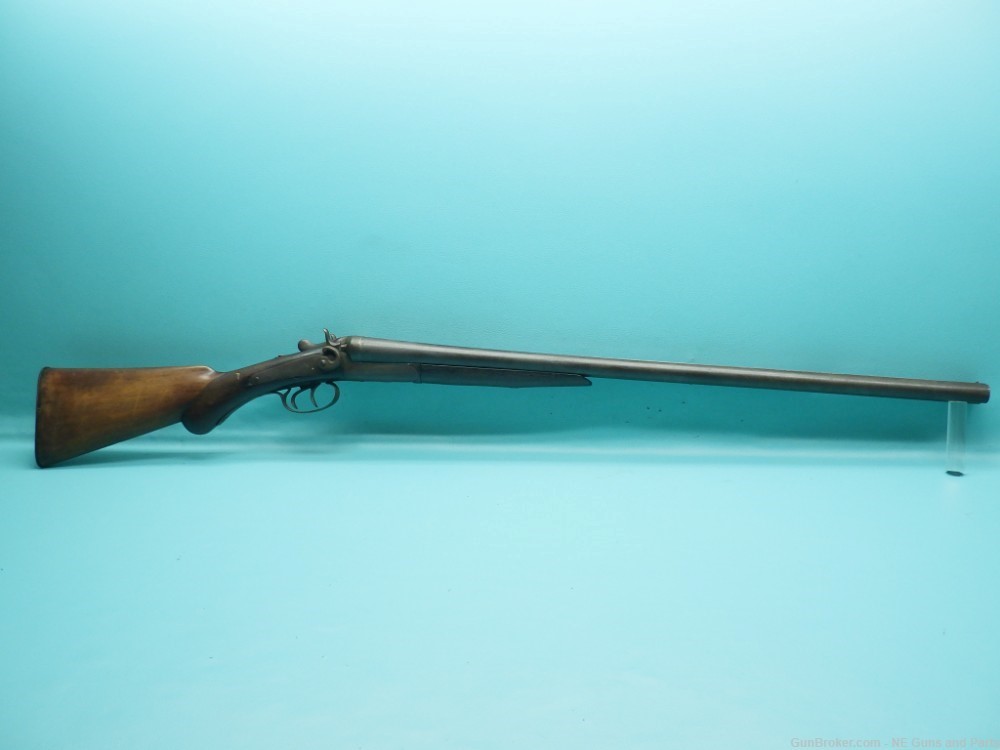  Belgian T.Barker Double Hammer SxS 12ga 27"bbl Shotgun Gunsmith Special-img-0