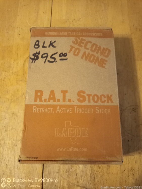 LaRue R.A.T AR-15 Stock in Box w/ LaRue grip (Black) -img-0