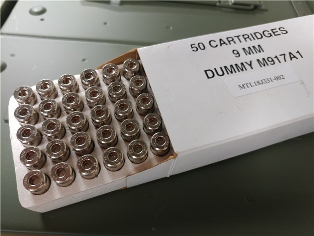 9MM M917A1 Dummy Drill Inert Dummy 50 ct-img-0