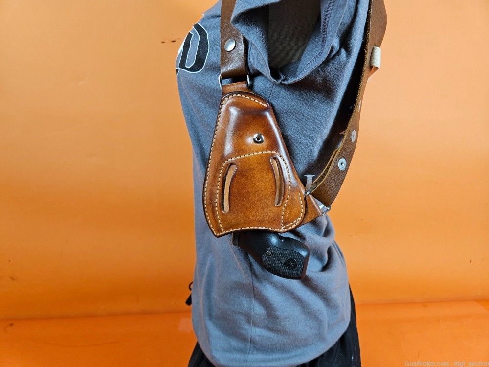 NICE Bianchi 9R-1 Chief SP Special Upside Down Leather Shoulder Holster 9R1-img-23