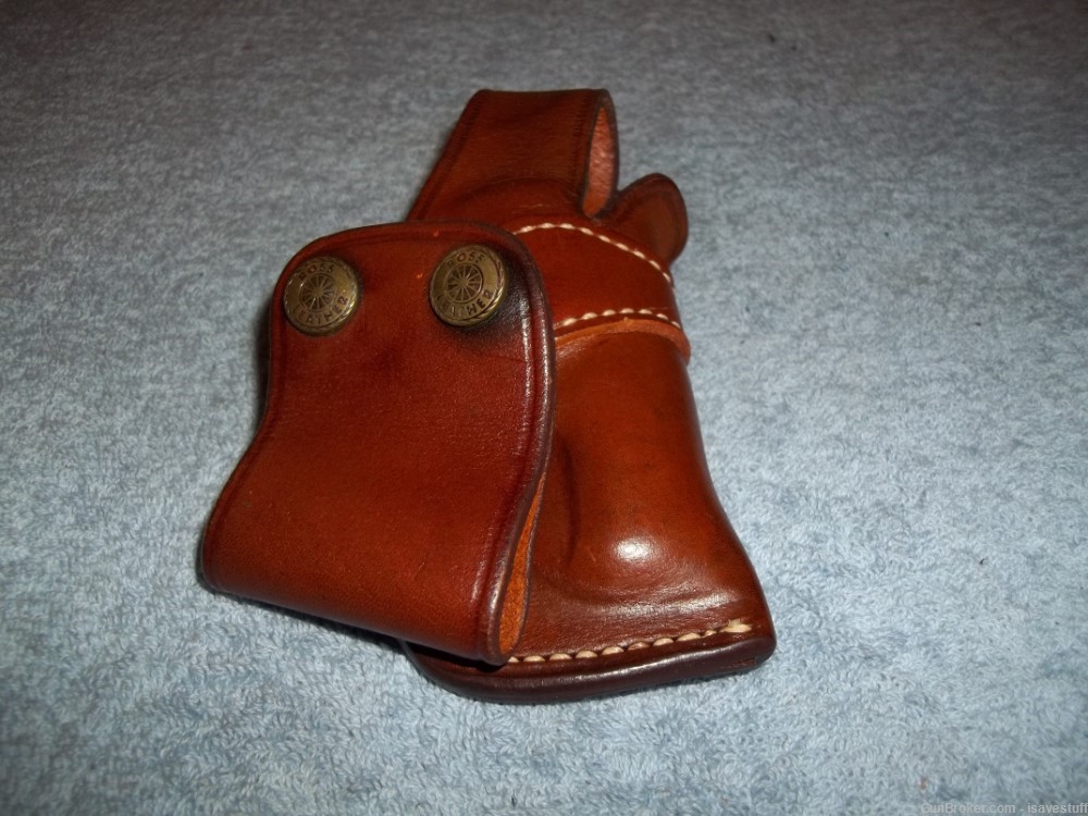 Vintage ROSS Leather R/H IWB Holster Colt BOBBED HAMMER Cobra DS Agent  .38-img-6