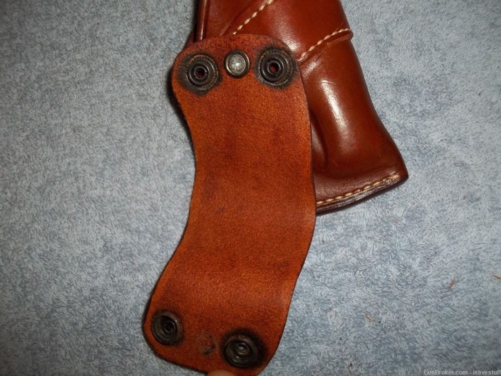 Vintage ROSS Leather R/H IWB Holster Colt BOBBED HAMMER Cobra DS Agent  .38-img-7