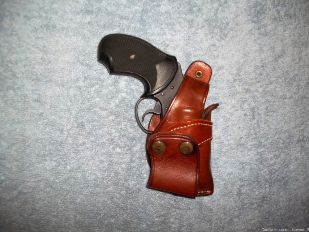 Vintage ROSS Leather R/H IWB Holster Colt BOBBED HAMMER Cobra DS Agent  .38-img-0