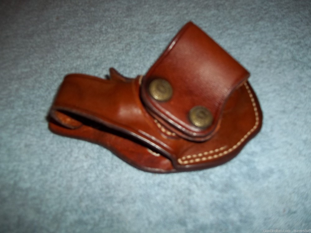 Vintage ROSS Leather R/H IWB Holster Colt BOBBED HAMMER Cobra DS Agent  .38-img-4