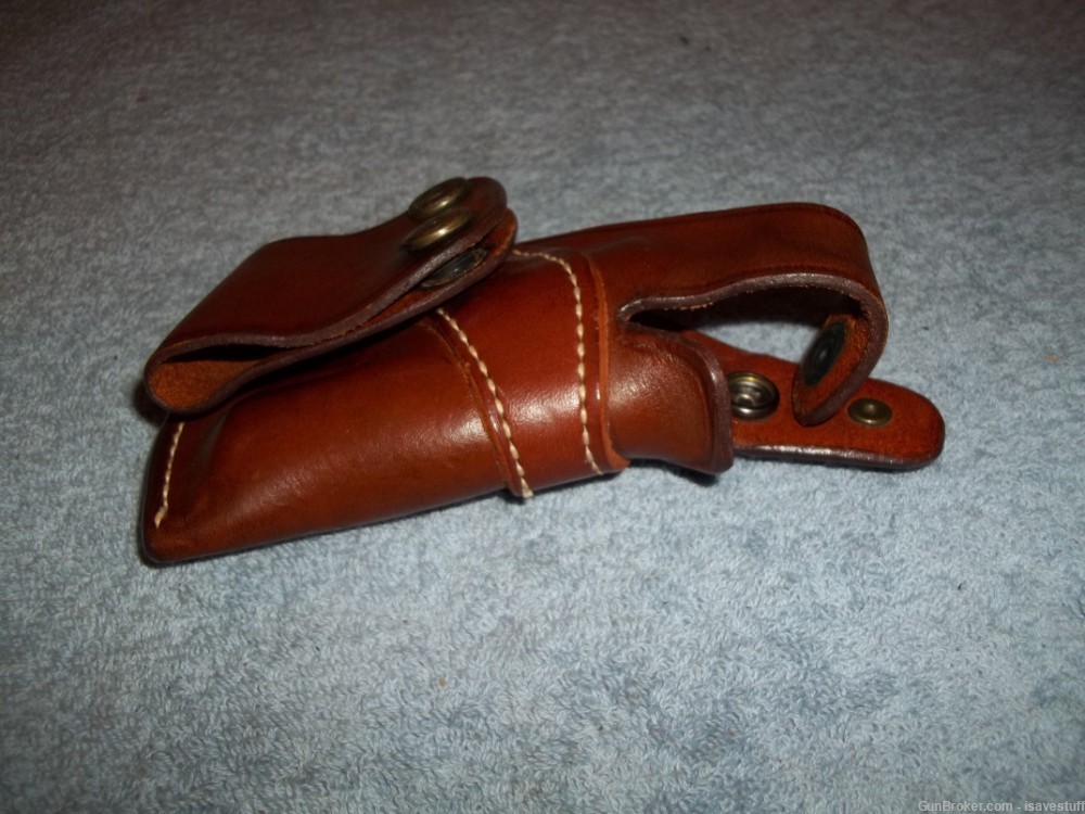 Vintage ROSS Leather R/H IWB Holster Colt BOBBED HAMMER Cobra DS Agent  .38-img-2