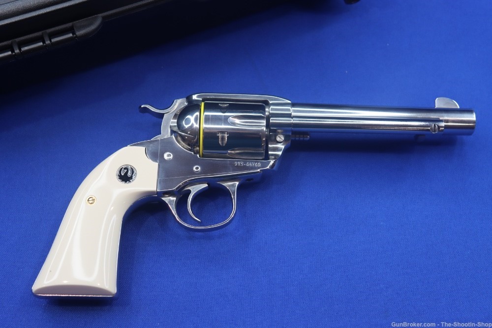 Ruger Vaquero BISLEY Revolver 357MAG 5.5" White Grip 357 MAG Single Action-img-1