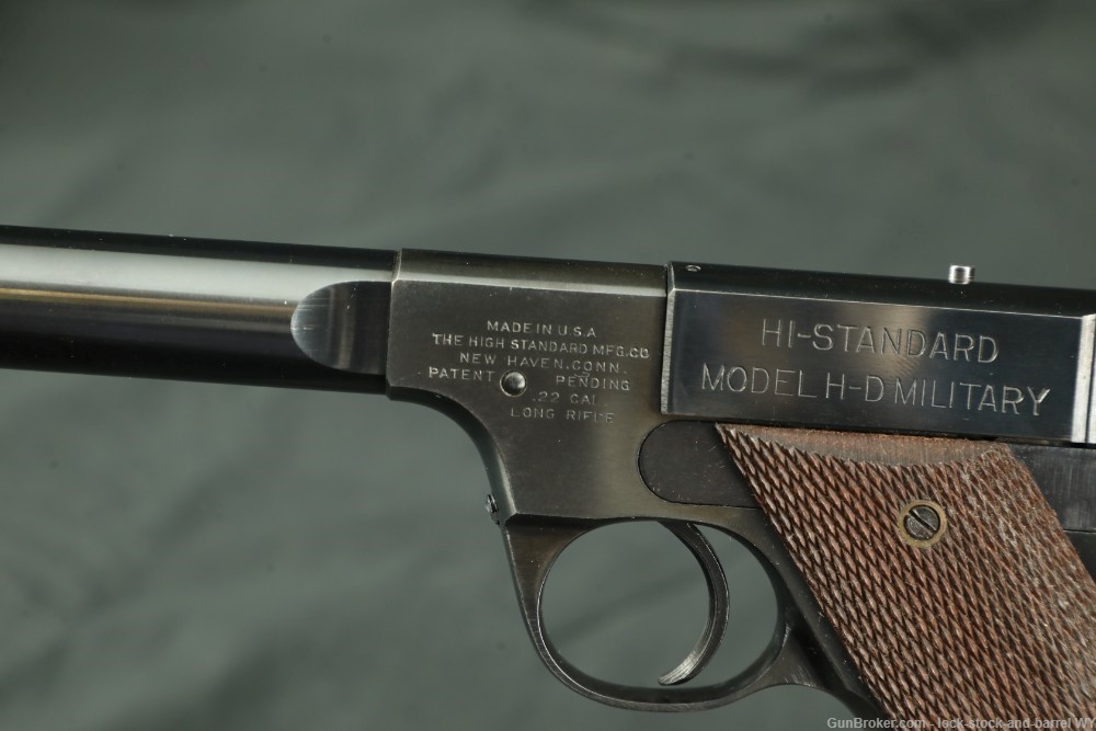 1946 Hi-Standard Model H-D Military in .22LR 4.5” Semi Auto Pistol, C&R-img-19