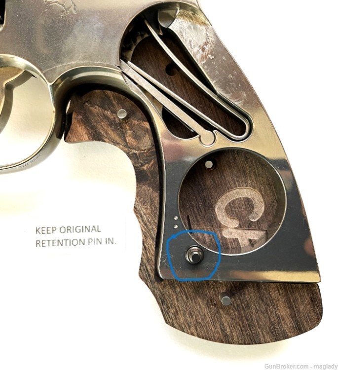 Colt Python Grips Colt 2021-2023 Anaconda Grips Rosewood Silver Meds-img-4