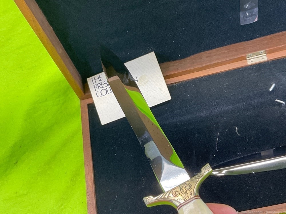 RARE Gerber Presidents Collection Mark I & Mark II #419 Of 1000 Stag Dagger-img-29