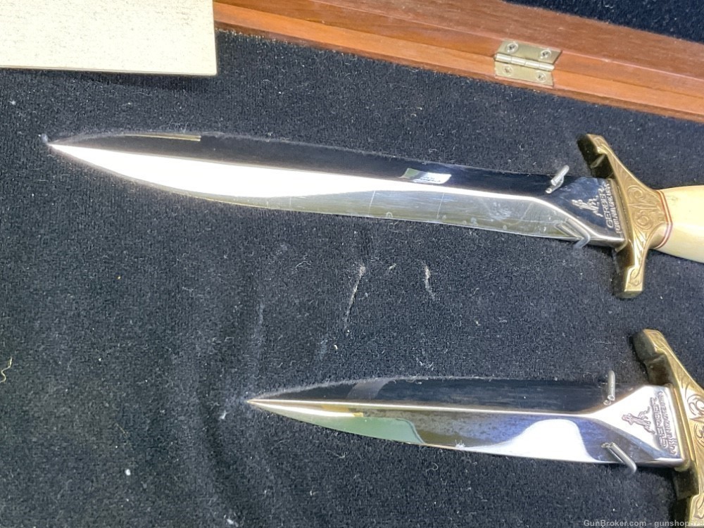 RARE Gerber Presidents Collection Mark I & Mark II #419 Of 1000 Stag Dagger-img-14