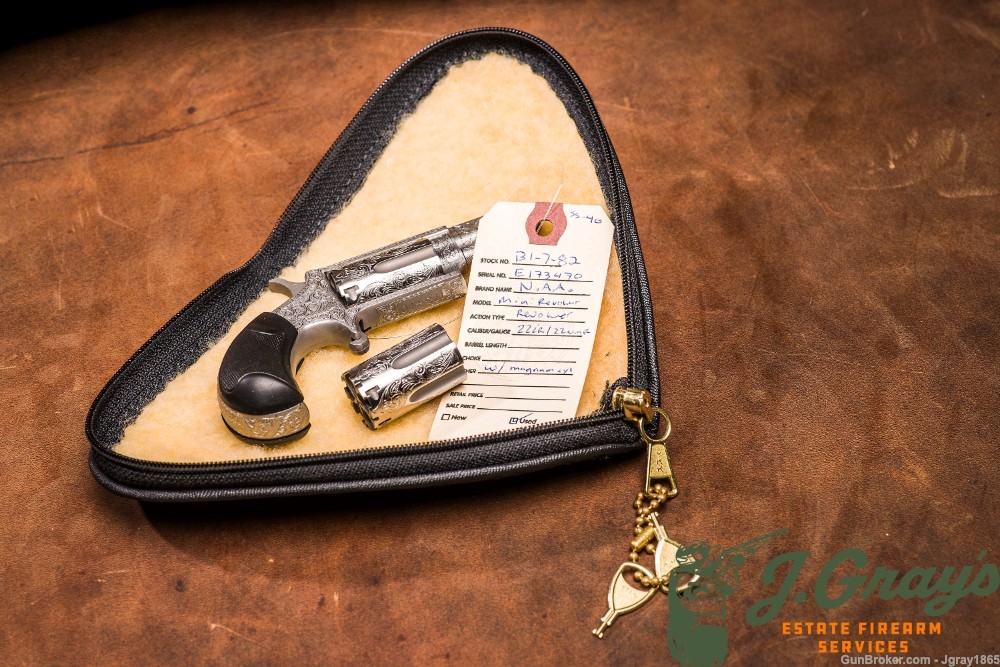 North American Arms (NAA) Mini Revolver with Custom Engraving -img-8