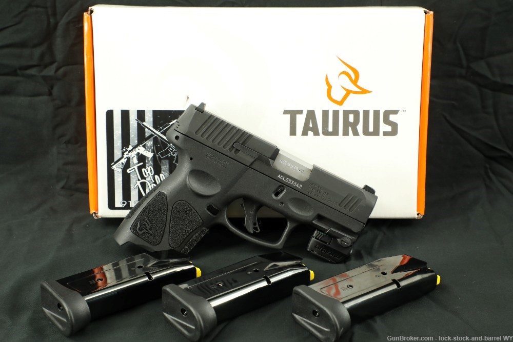 Taurus G3C 9mm 3.2” Semi-Auto Striker Fired Compact Pistol w/ Box & Laser-img-2