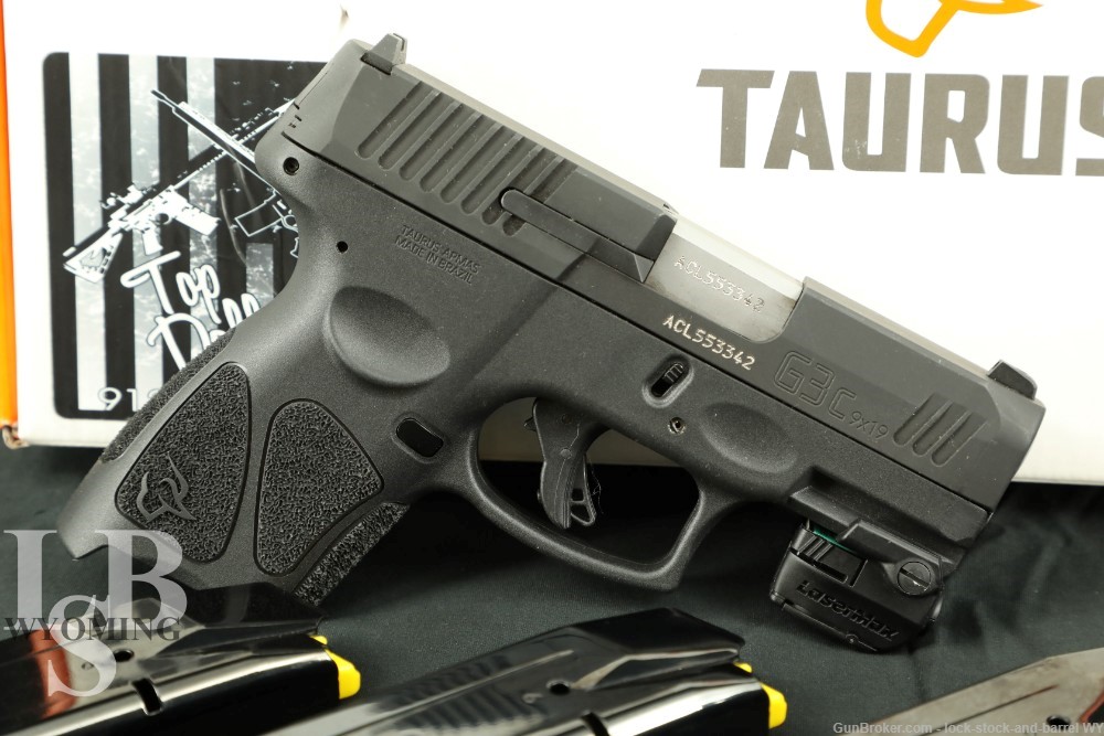 Taurus G3C 9mm 3.2” Semi-Auto Striker Fired Compact Pistol w/ Box & Laser-img-0
